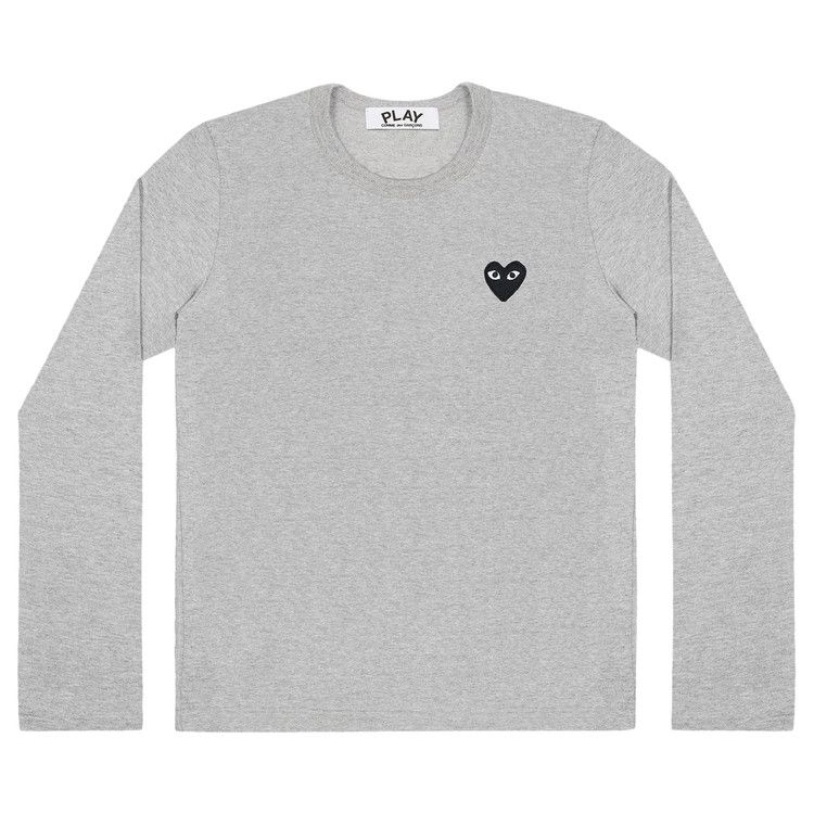 Comme des Garçons PLAY Heart Long-Sleeve Tee 'Grey'