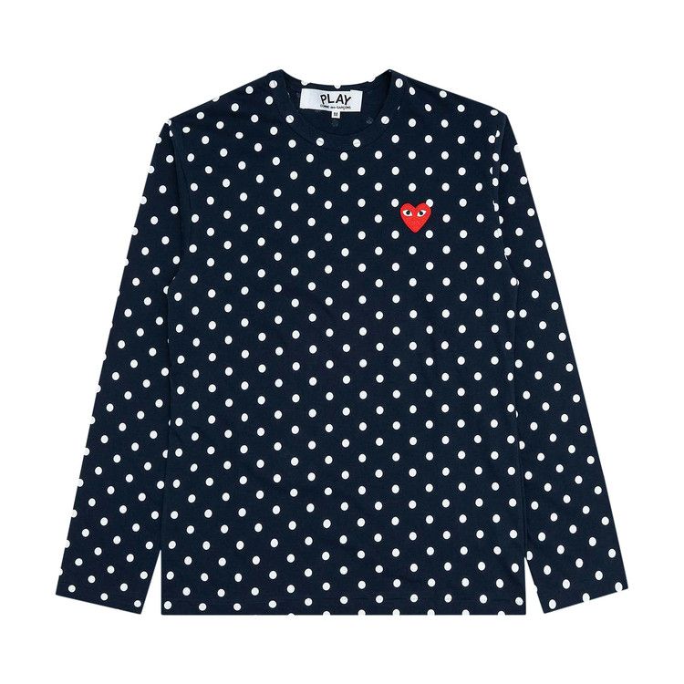 Comme des Garçons PLAY Polka Dot Long-Sleeve T-Shirt 'Navy'