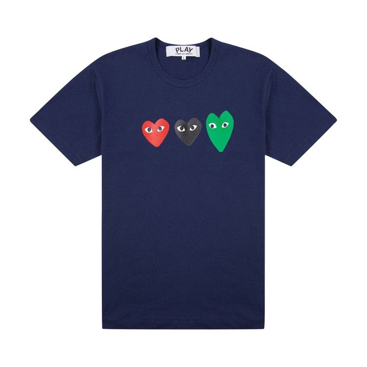 Comme des Garçons PLAY Multi Heart T-Shirt 'Navy'