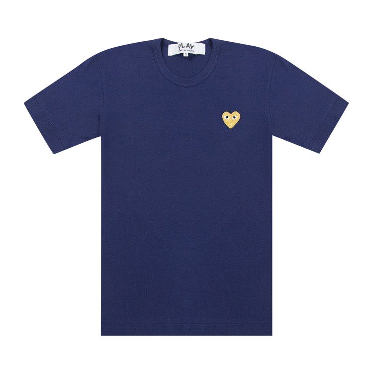 Comme des Garçons PLAY Gold Heart T-Shirt 'Navy'