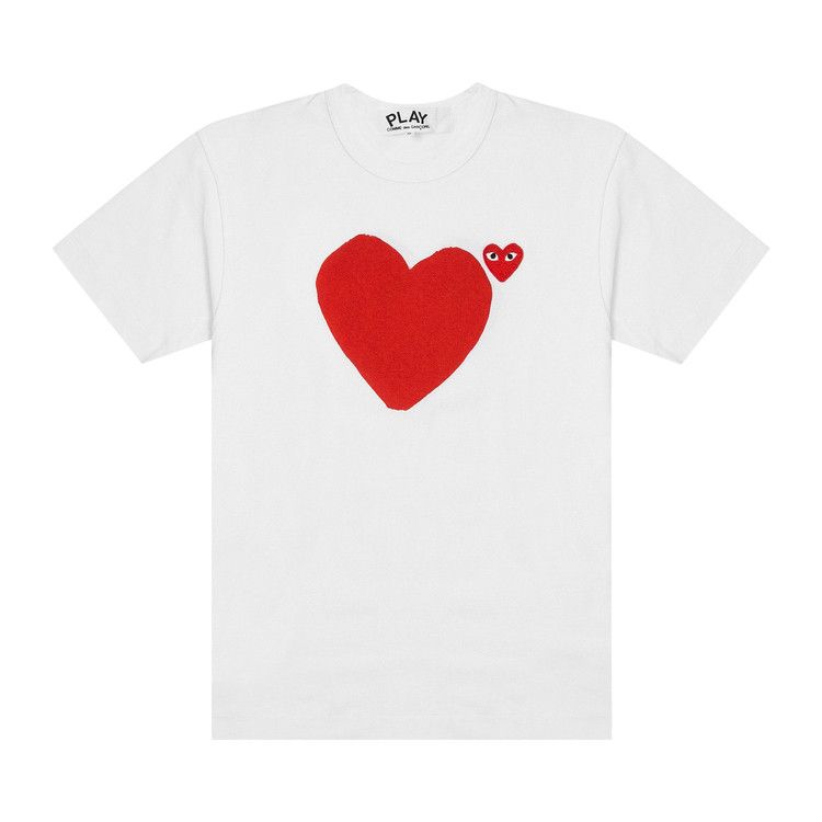 Comme des Garçons PLAY Red Emblem No Eyes T-Shirt 'White'