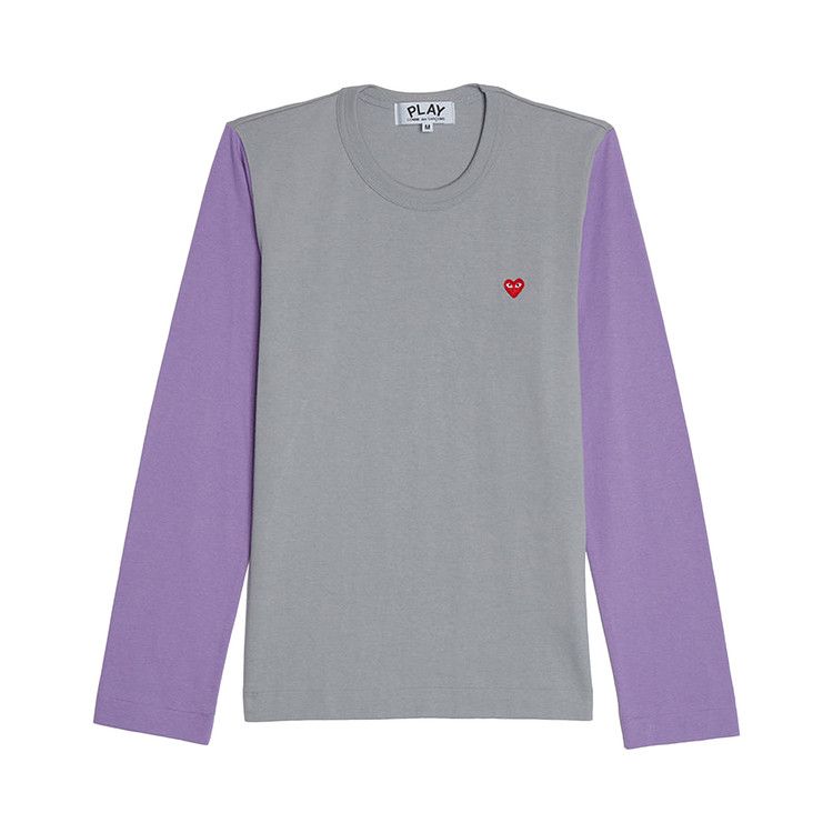 Comme des Garçons PLAY Bi-Colour T-Shirt 'Grey/Purple'