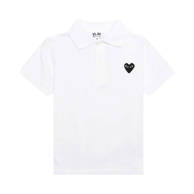 Comme des Garçons PLAY Emblem Polo Shirt 'White'