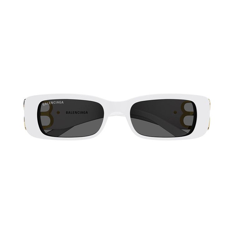 Balenciaga Rectangular Sunglasses 'White/Gold'