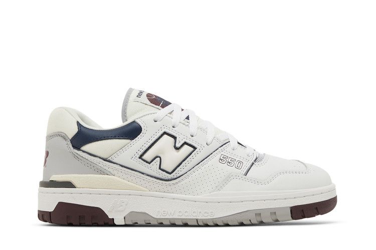 New Balance 550 'White Indigo Burgundy'