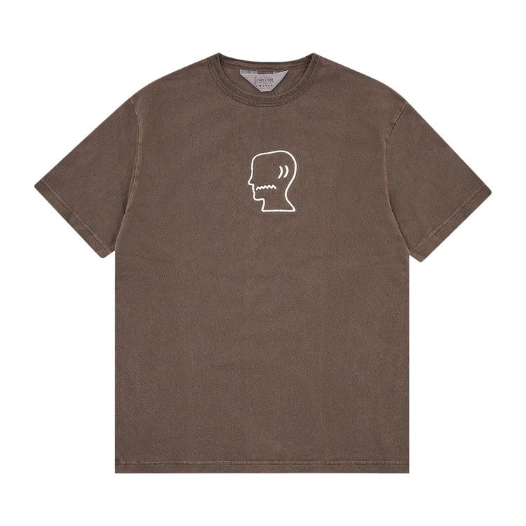 Brain Dead Heavyweight 3D Logohead Tee 'Brown'