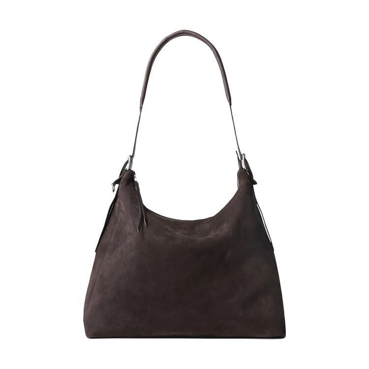 Lemaire Belted Hobo Bag 'Ebony Brown'