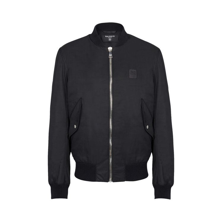 Balmain Nylon Zipped Bomber Jacket 'Blue'