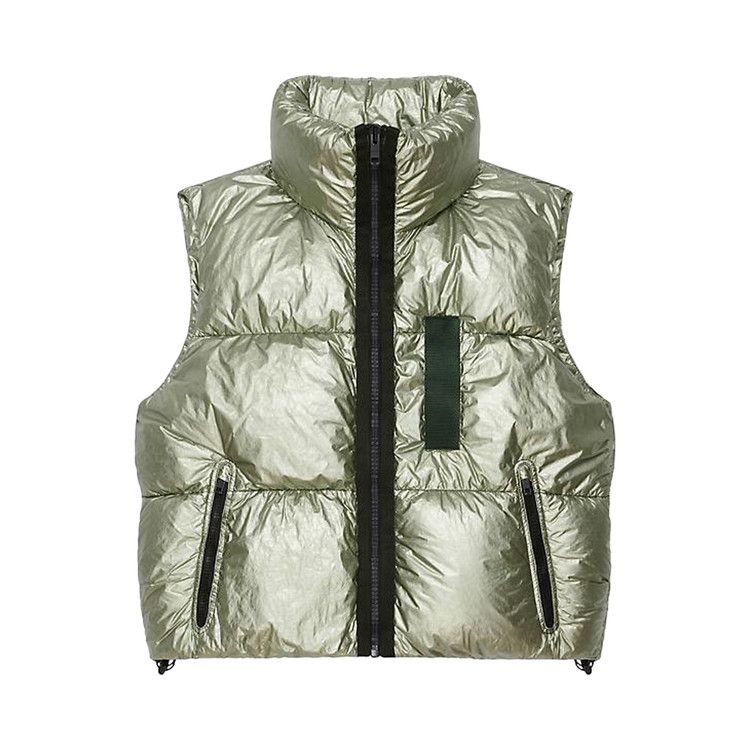 Givenchy Laminated Sleeveless Puffer 'Green Forest'