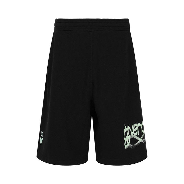 Givenchy Logo-Print Boxy Shorts 'Black'