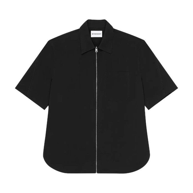 Givenchy Boxy Zip Shirt 'Black'