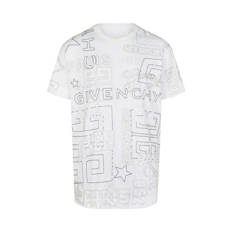Givenchy Oversized Stitched Logo T-Shirt 'White'