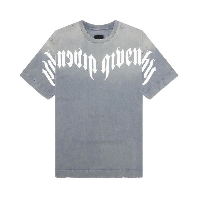 Givenchy Distressed Logo T-Shirt 'Military Blue'