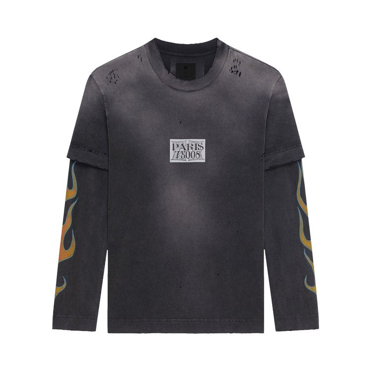 Givenchy Flame Print Layered T-Shirt 'Black'