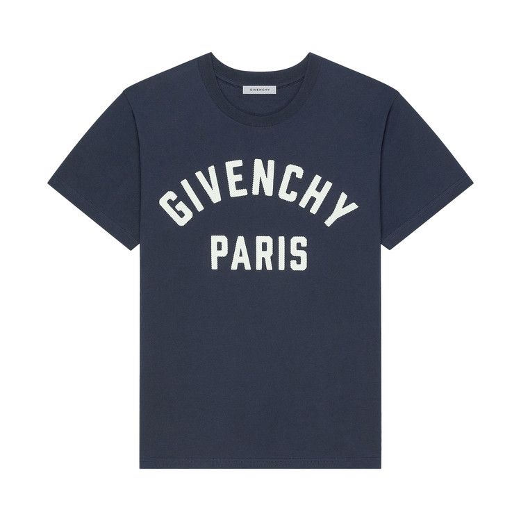 Givenchy Paris T-Shirt 'Navy/White'
