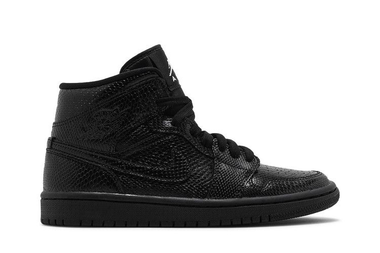 Wmns Air Jordan 1 Mid 'Black Snakeskin'