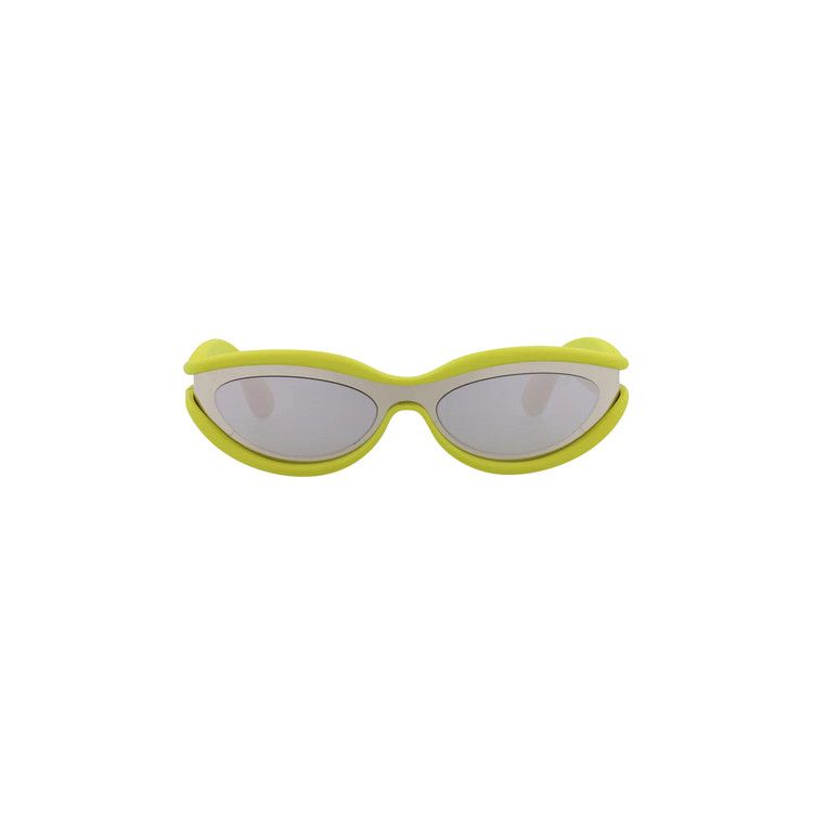 Bottega Veneta Wrap Around Sunglasses 'Silver'