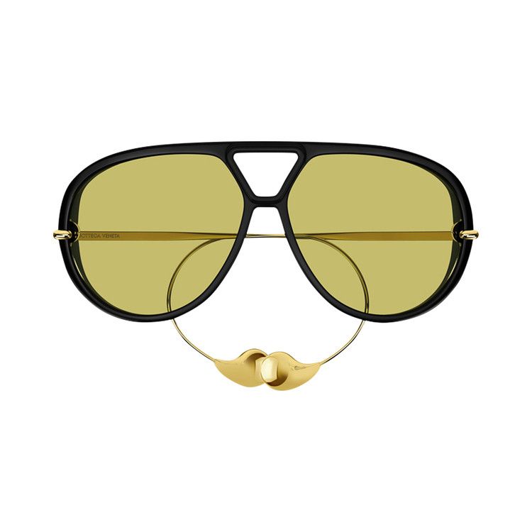 Bottega Veneta Drop Aviator Sunglasses 'Black'