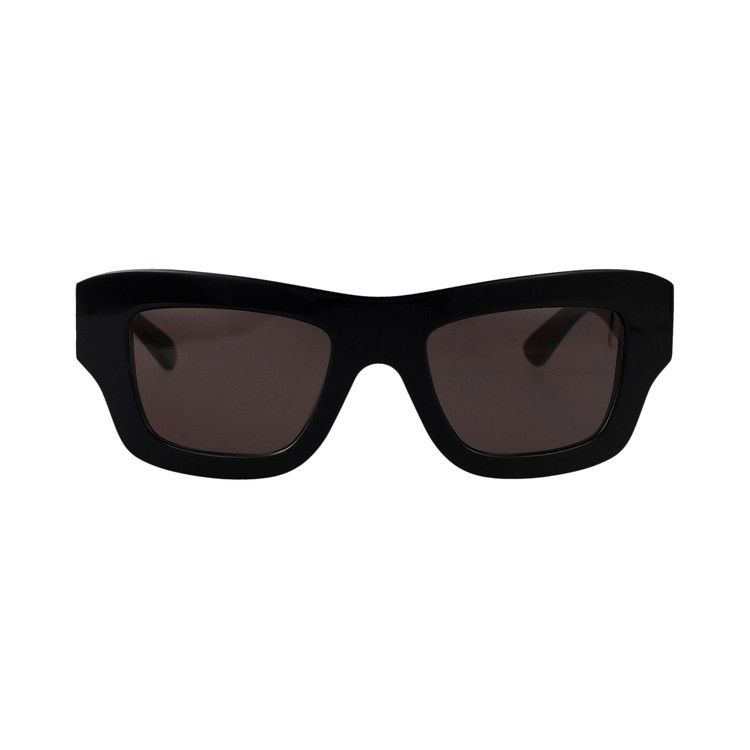 Bottega Veneta Ultrathin Squared Sunglasses 'Black/Grey'