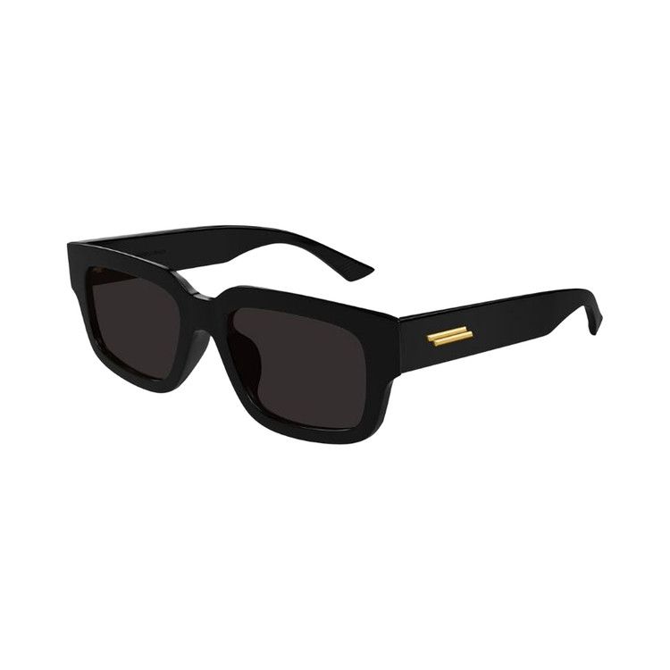 Bottega Veneta Ultrathin Squared Sunglasses 'Black/Grey'