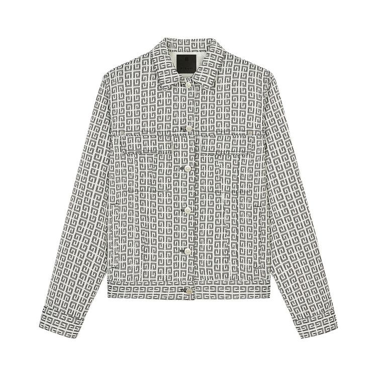 Givenchy 4G Jacquard Denim Effect Jacket 'Black/White'