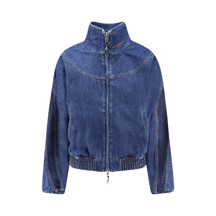 Givenchy Denim Bomber Jacket 'Medium Blue'