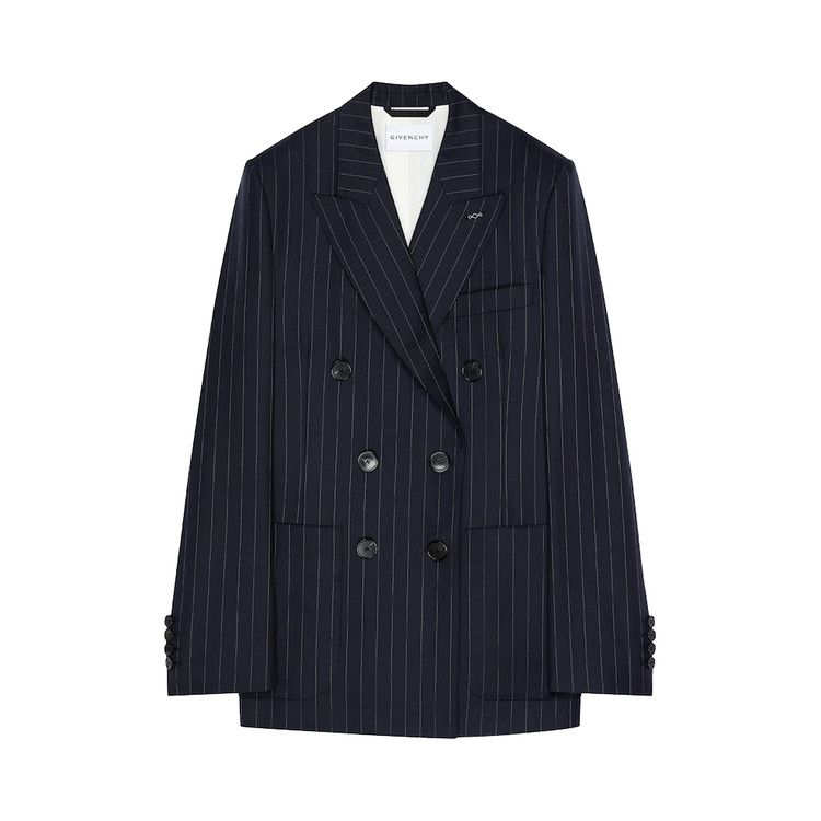 Givenchy Pockets Double Breasted Jacket 'Dark Navy'