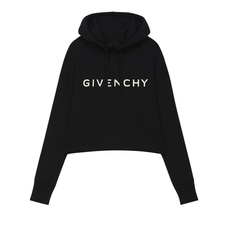 Givenchy Archetype Oversized Cropped Hoodie 'Black'