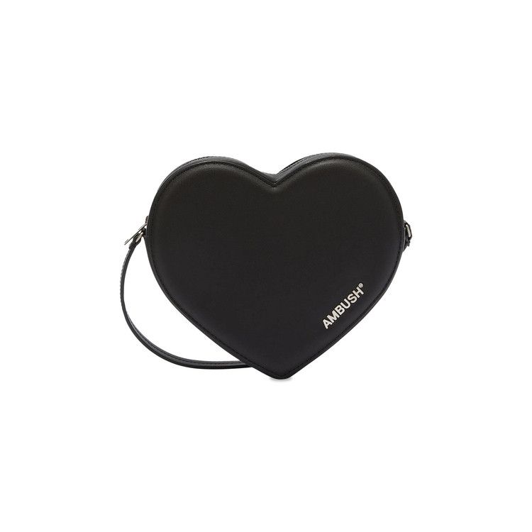 Ambush Flat Heart Crossbody Bag 'Black'