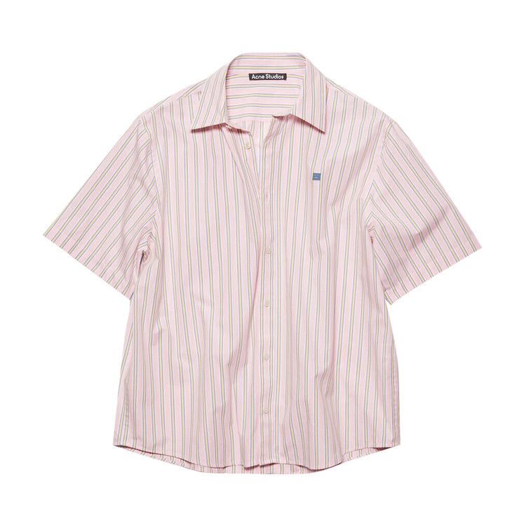 Acne Studios Stripe Button Up Shirt 'Pink/Yellow'