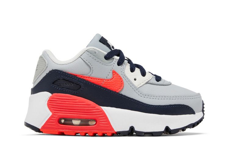 Nike Air Max 90 Leather TD 'Light Smoke Grey Bright Crimson'