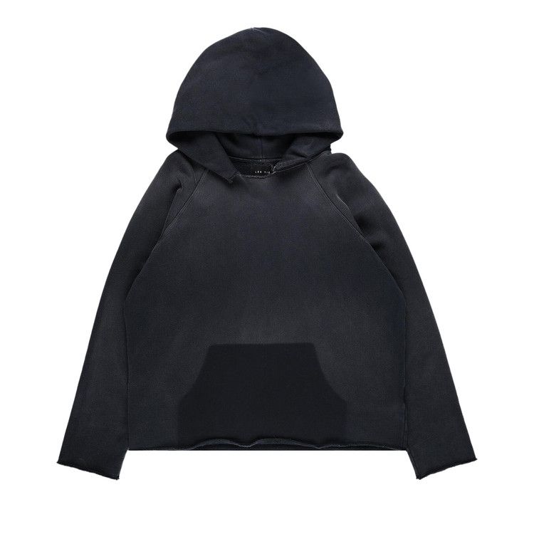 Les Tien Heavyweight Raw Raglan Hoodie 'Vintage Faded Black'