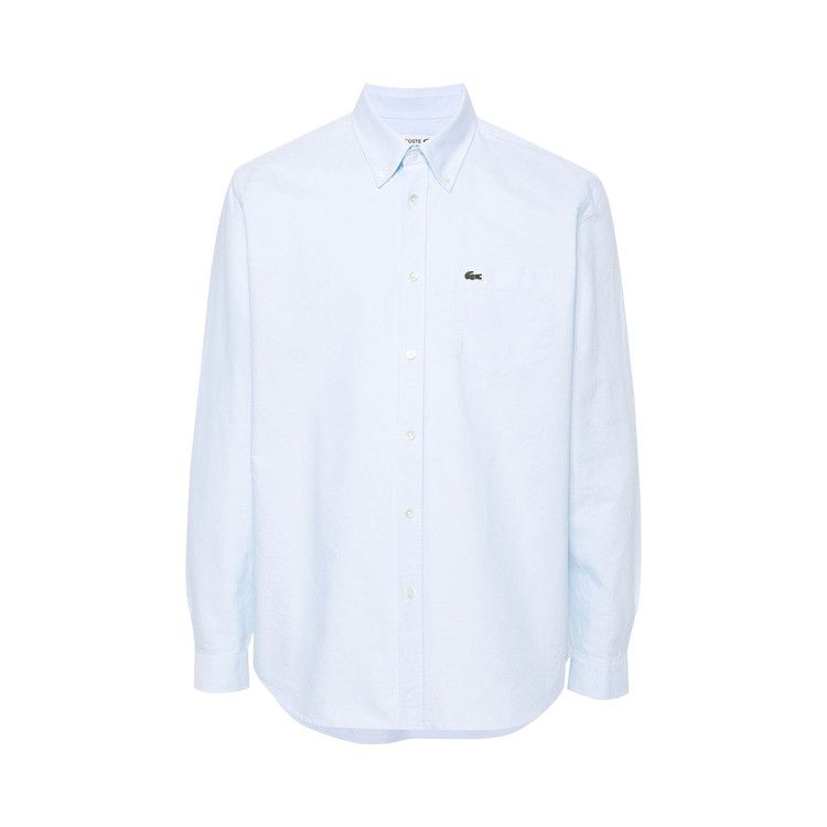 Lacoste Long-Sleeve Regular Fit Oxford Shirt 'White/Overview'