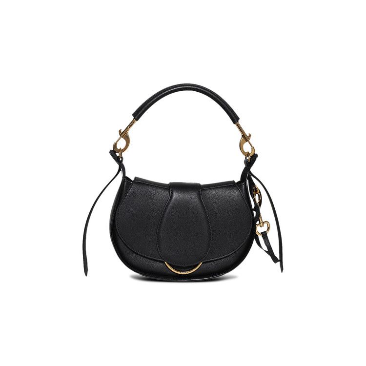 Chloé Logo Detailed Foldover Top Shoulder Bag 'Black'