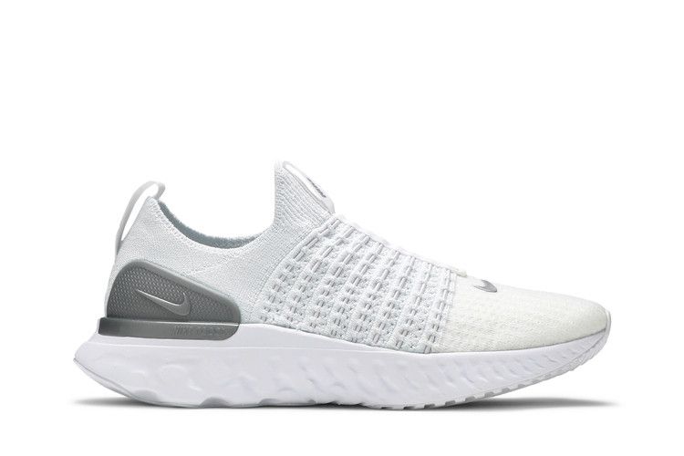 Nike Wmns React Phantom Run Flyknit 2 'True White Silver'