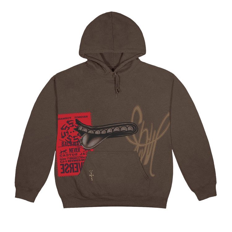 Cactus Jack by Travis Scott Grin Hoodie 'Brown'