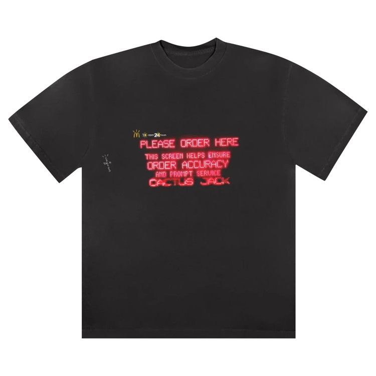 Cactus Jack by Travis Scott x McDonald's Order Here T-Shirt 'Black'