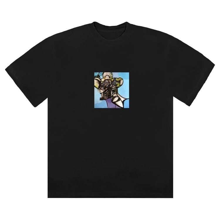 Cactus Jack by Travis Scott Portrait Of Travis Title T-Shirt 'Black'