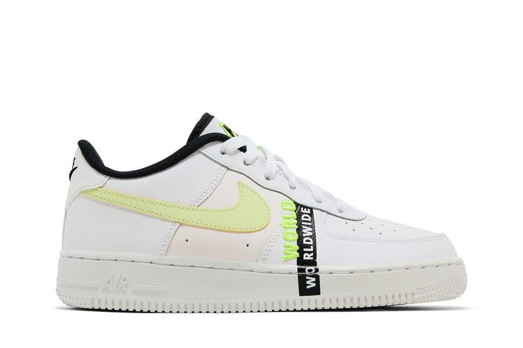 Nike Air Force 1 LV8 1 GS 'Worldwide Pack - White Barely Volt'