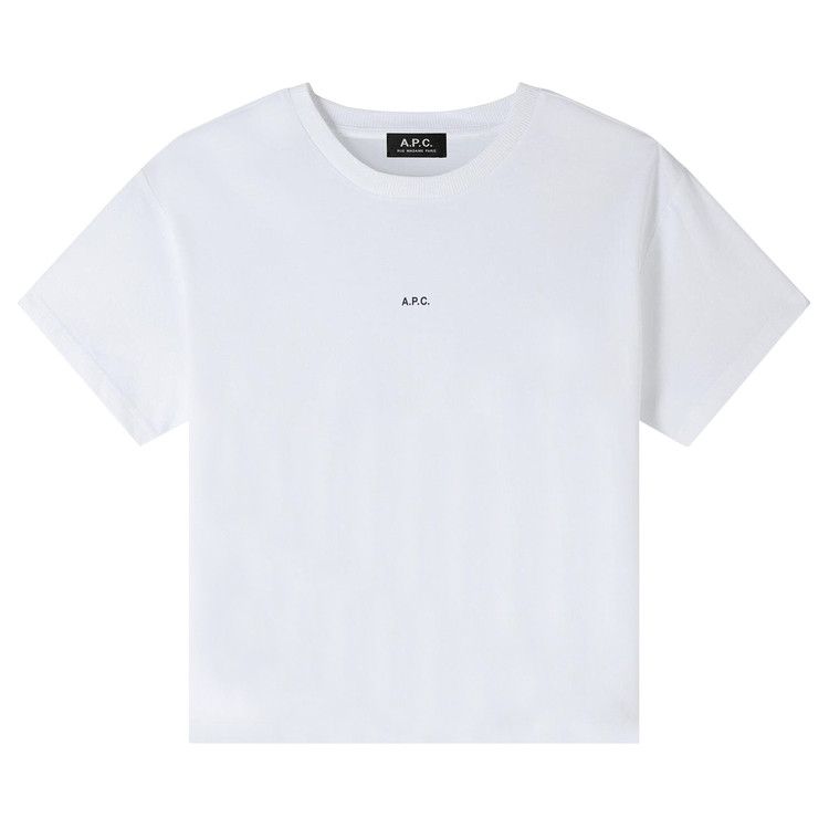 A.P.C. Micro Logo Boxy T-Shirt 'White/Black'