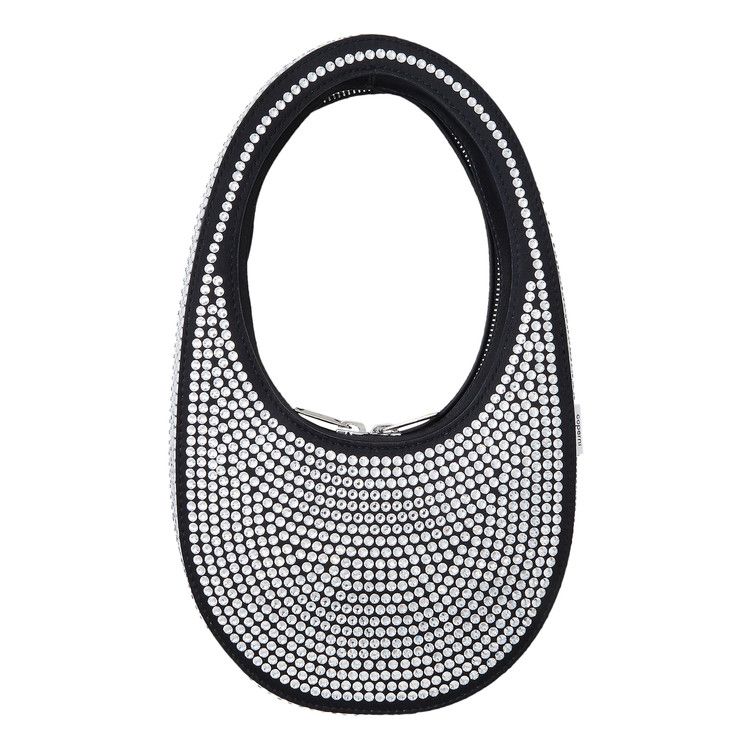 Coperni Crystal Embellished Mini Swipe Bag 'Black Crystal'