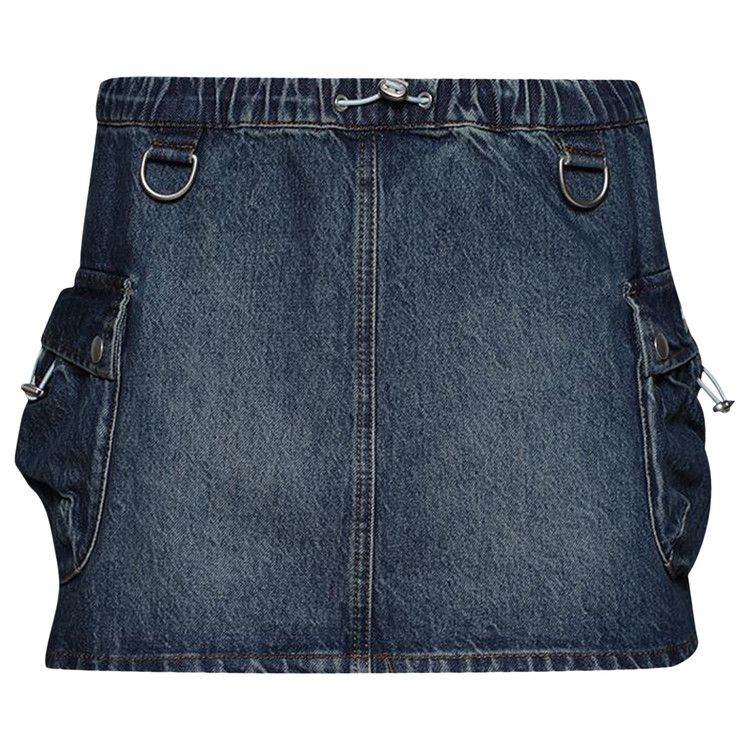Coperni Denim Cargo Skirt 'Blue Blue'
