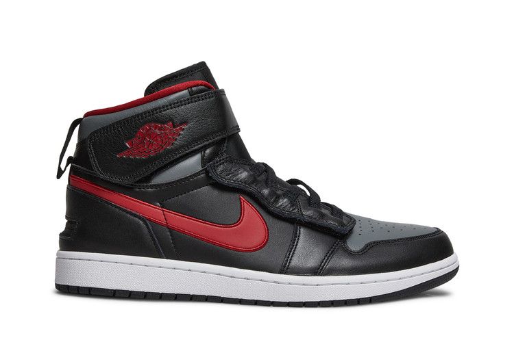 Air Jordan 1 High FlyEase 'Smoke Grey Gym Red'