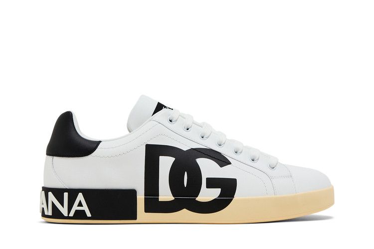 Dolce & Gabbana Portofino Low 'DG Logo Print - White Black'