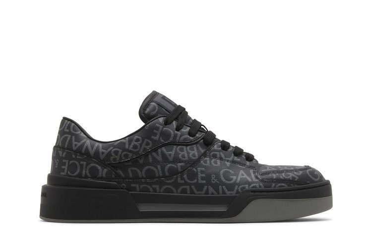 Dolce & Gabbana New Roma Low 'Allover Jacquard Logo - Black'