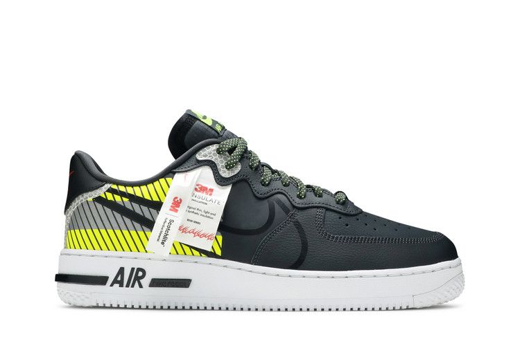 3M x Nike Air Force 1 React LX 'Anthracite Volt'