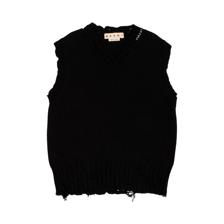 Marni V Neck Sweater 'Black'