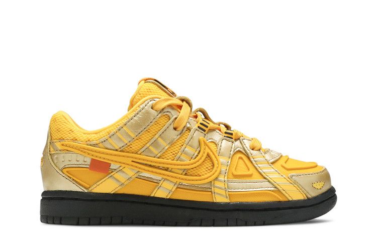 Off-White x Nike Rubber Dunk PS 'University Gold'