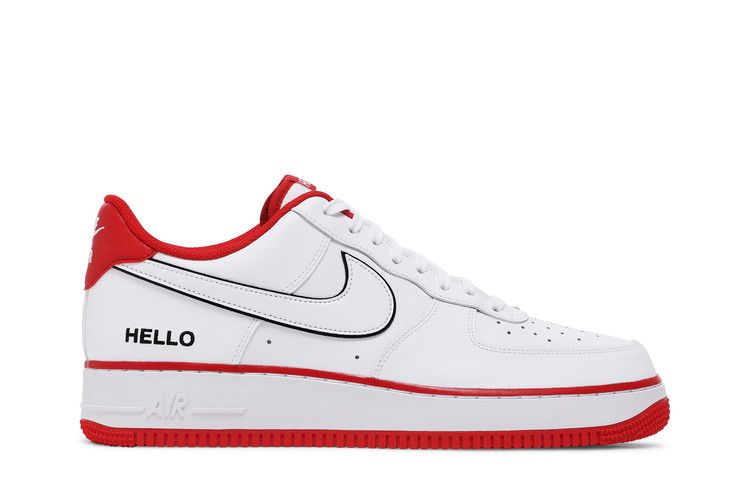Urbanstar x Nike Air Force 1 '07 LX 'HELLO Pack - White University Red'