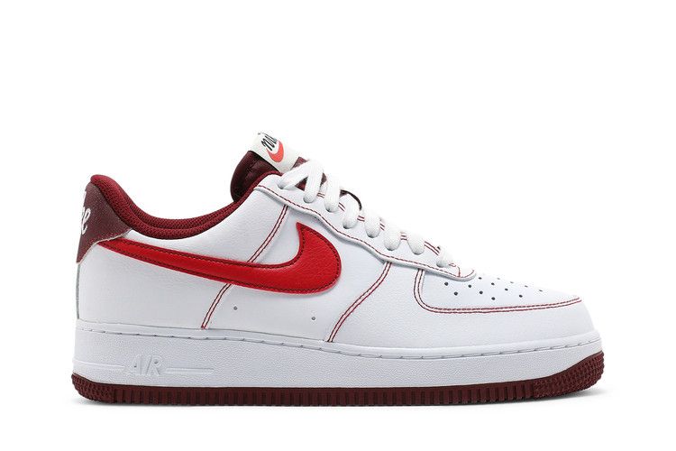 Nike Air Force 1 '07 'White University Red'